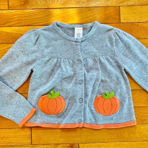 Gymboree Other - 🎃5T Darling Gymboree button up sweater with little pumpkin “pockets”.
